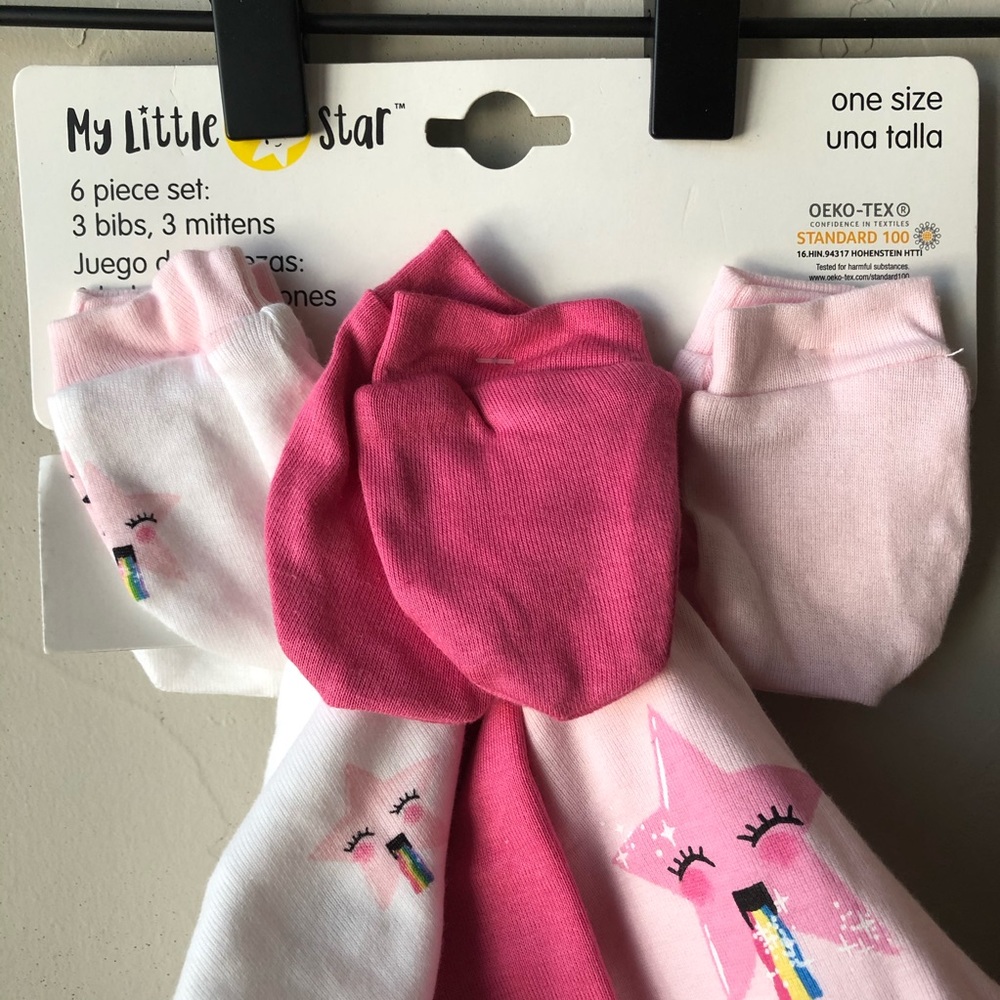 Bandana Bibs, Mittens, Rattle Socks - Picture 3 of 6